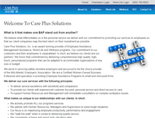Tablet Screenshot of careplussolutions.com